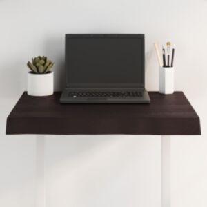 Pood24 lauaplaat, tumepruun, 60x50x(2-6) cm, töödeldud täispuit