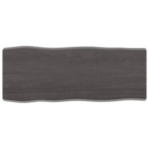 Pood24 lauaplaat, tumepruun, 100 x 40 x (2-6) cm, töödeldud täispuit