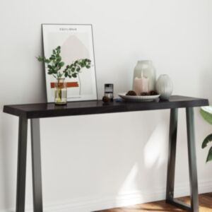 Pood24 lauaplaat, tumepruun, 140x40x(2-6) cm, töödeldud täispuit