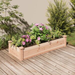 Платформа для садовых растений с подкладкой Pood24, 120 x 45 x 25 см, дерево нулу