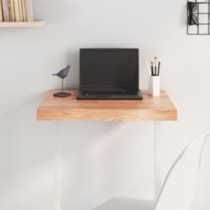 Pood24 lauaplaat, helepruun, 60 x 60 x (2-6) cm, töödeldud tammepuit