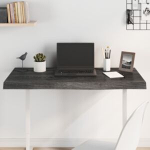 Pood24 lauaplaat, tumehall, 100x50x(2-6) cm, töödeldud tammepuit