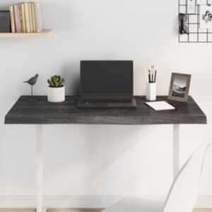 Pood24 lauaplaat, tumehall, 100 x 60 x (2-4) cm, töödeldud tammepuit