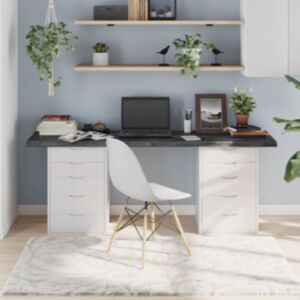 Pood24 lauaplaat, tumehall, 180 x 40 x (2-4) cm, töödeldud tammepuit