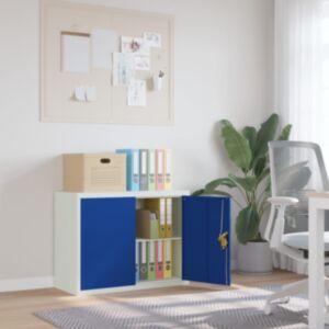 Pood24 dokumendikapp, helehall ja sinine, 90 x 40 x 70 cm, teras