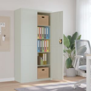 Pood24 dokumendikapp, helehall, 90 x 40 x 180 cm, teras