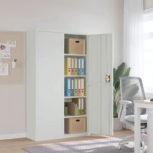 Pood24 dokumendikapp, helehall, 105 x 40 x 180 cm, teras