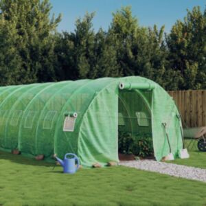 Pood24 kasvuhoone terasraamiga, roheline, 42 m², 14x3x2 m