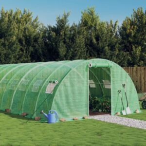 Pood24 kasvuhoone terasraamiga, roheline, 24 m², 6x4x2 m