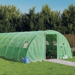 Pood24 kasvuhoone terasraamiga, roheline, 40 m², 10x4x2 m
