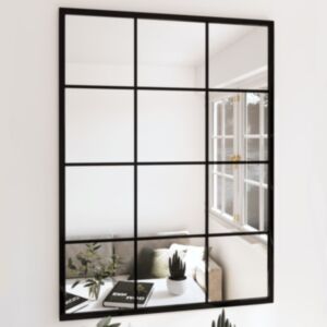 Pood24 seinapeeglid 3 tk, must, 80 x 60 cm, metall