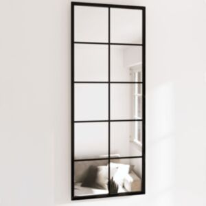 Pood24 seinapeeglid 2 tk, must, 100 x 40 cm, metall