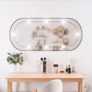 Pood24 seinapeegel LED-tuledega, 45 x 100 cm, klaas, ovaalne