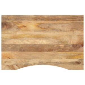 Pood24 kumerusega lauaplaat, 90x50x2,5 cm, töötlemata mangopuit