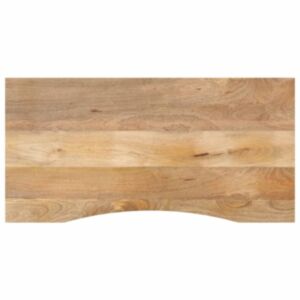 Pood24 kumerusega lauaplaat, 110x50x2,5 cm, töötlemata mangopuit