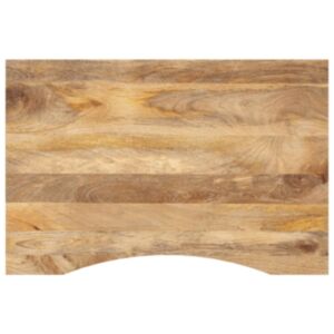 Pood24 kumerusega lauaplaat, 100x60x2,5 cm, töötlemata mangopuit