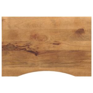 Pood24 kumerusega lauaplaat, 80x50x2,5 cm, töötlemata mangopuit