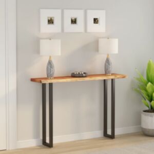 Pood24 lauaplaat, 140x30x2,5 cm, ristkülik, akaatsia, naturaalne serv