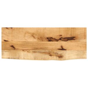 Pood24 lauaplaat, 90x20x2,5 cm, naturaalsete servadega, mangopuit