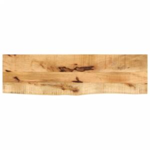 Pood24 lauaplaat, 110x20x3,8 cm, naturaalsete servadega, mangopuit