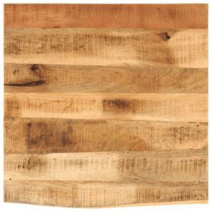 Pood24 lauaplaat 80x80x3,8 cm Live Edge täispuidust töötlemata mango