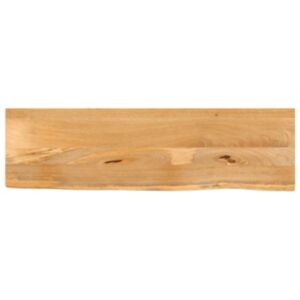 Pood24 lauaplaat, naturaalse servaga, 100x20x2,5 cm, mangopuit