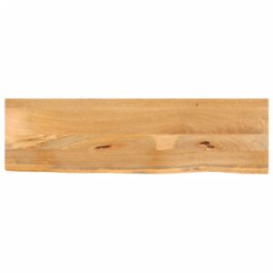 Pood24 lauaplaat, naturaalse servaga, 120x20x2,5 cm, mangopuit