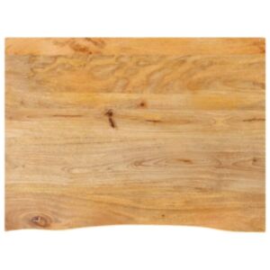 Pood24 lauaplaat, naturaalse servaga, 70 x 60 x 2,5 cm, mangopuit