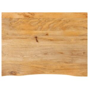 Pood24 lauaplaat, naturaalse servaga, 80 x 60 x 2,5 cm, mangopuit