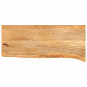 Pood24 lauaplaat, naturaalse servaga, 80x20x3,8 cm, mangopuit