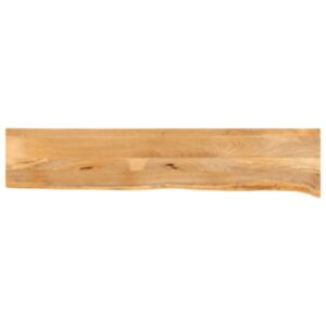 Pood24 lauaplaat, naturaalse servaga, 180 x 20 x 3,8 cm, mangopuit