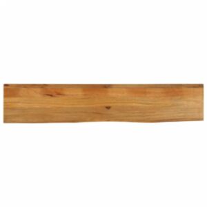 Pood24 lauaplaat, naturaalse servaga, 160x20x3,8 cm, mangopuit