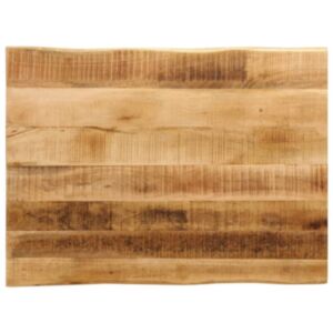 Pood24 lauaplaat naturaalse servaga 70x60x2,5 cm töötlemata mangopuit