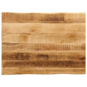 Pood24 lauaplaat naturaalse servaga 80x60x2,5 cm töötlemata mangopuit