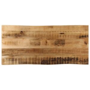 Pood24 lauaplaat naturaalse servaga 90x40x3,8 cm töötlemata mangopuit