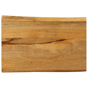 Pood24 lauaplaat, 50x40x2,5 cm, naturaalsete servadega, mangopuit