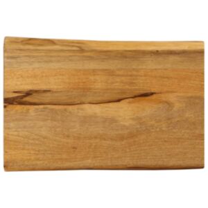 Pood24 lauaplaat, 60x40x2,5 cm, naturaalsete servadega, mangopuit