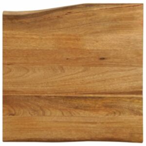 Pood24 lauaplaat, 60x60x2,5 cm, naturaalsete servadega, mangopuit