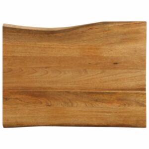 Pood24 lauaplaat, 80 x 60 x 2,5 cm, naturaalsete servadega, mangopuit