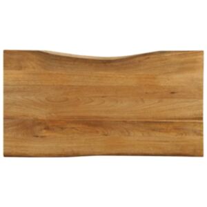 Pood24 lauaplaat, 100 x 60 x 2,5 cm, naturaalsete servadega, mangopuit