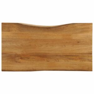 Pood24 lauaplaat, 110 x 60 x 2,5 cm, naturaalsete servadega, mangopuit