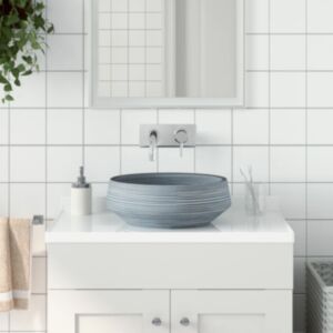 Pood24 valamu tööpinnale, hall, ümar, Φ41x14, keraamiline