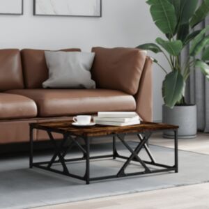 Pood24 kohvilaud, suitsutatud tamm, 70x70x30 cm, tehispuit