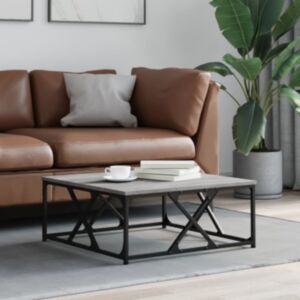 Pood24 kohvilaud, hall Sonoma tamm, 70x70x30 cm, tehispuit