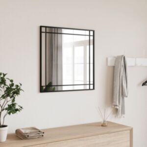 Pood24 seinapeegel, must, 60 x 60 cm, kandiline, raud