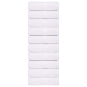 Pood24 seebirätikud 10 tk, valge, 30x30 cm, 360 gsm, 100% puuvill