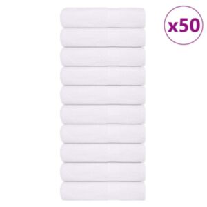 Pood24 käterätikud 50 tk, valge, 50x100 cm, 360 gsm, 100% puuvill