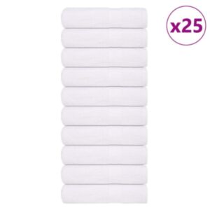Pood24 saunalinad 25 tk, valge, 100x150 cm, 360 gsm, 100% puuvill