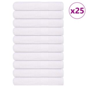 Pood24 saunarätikud 25 tk, valge, 80x200 cm, 360 gsm, 100% puuvill