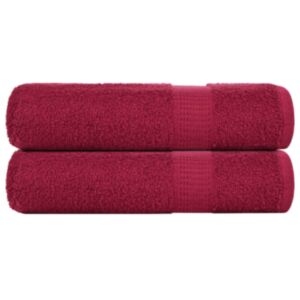 Pood24 saunalinad 2 tk, bordoopunane, 100x150cm, 360 gsm, 100% puuvill